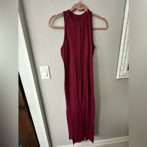 Dark red lululemon racerback dress